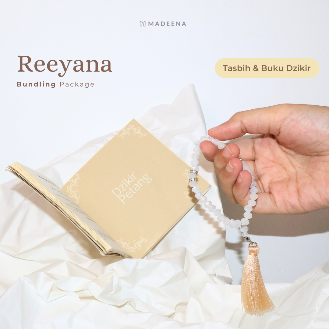 Souvenir Buku Dzikir Pagi Petang & Tasbih Aesthetic Swarovski