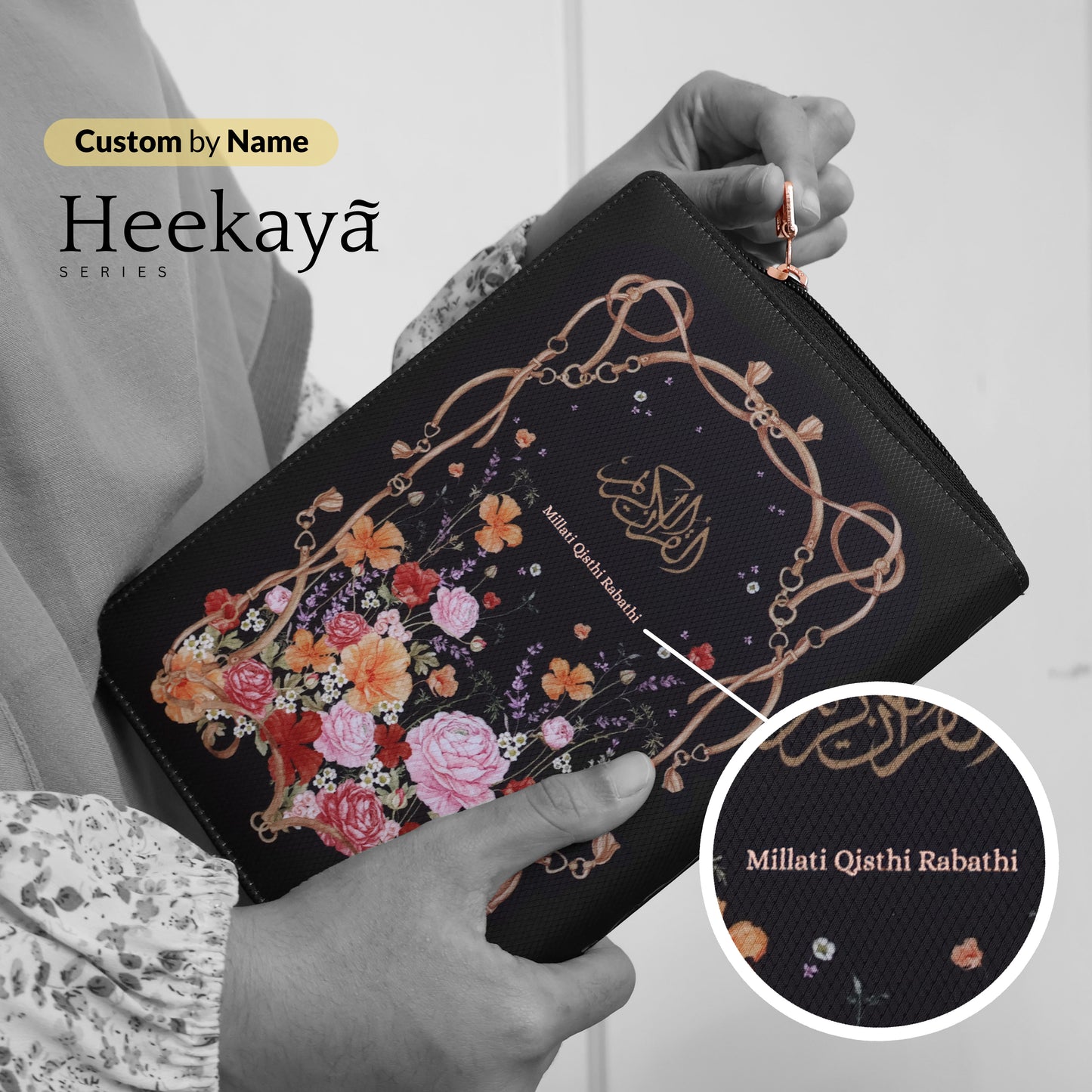 Alquran Custom Nama (Bisa Tulis Nama di Cover) Heekaya Resleting by Madina Quran