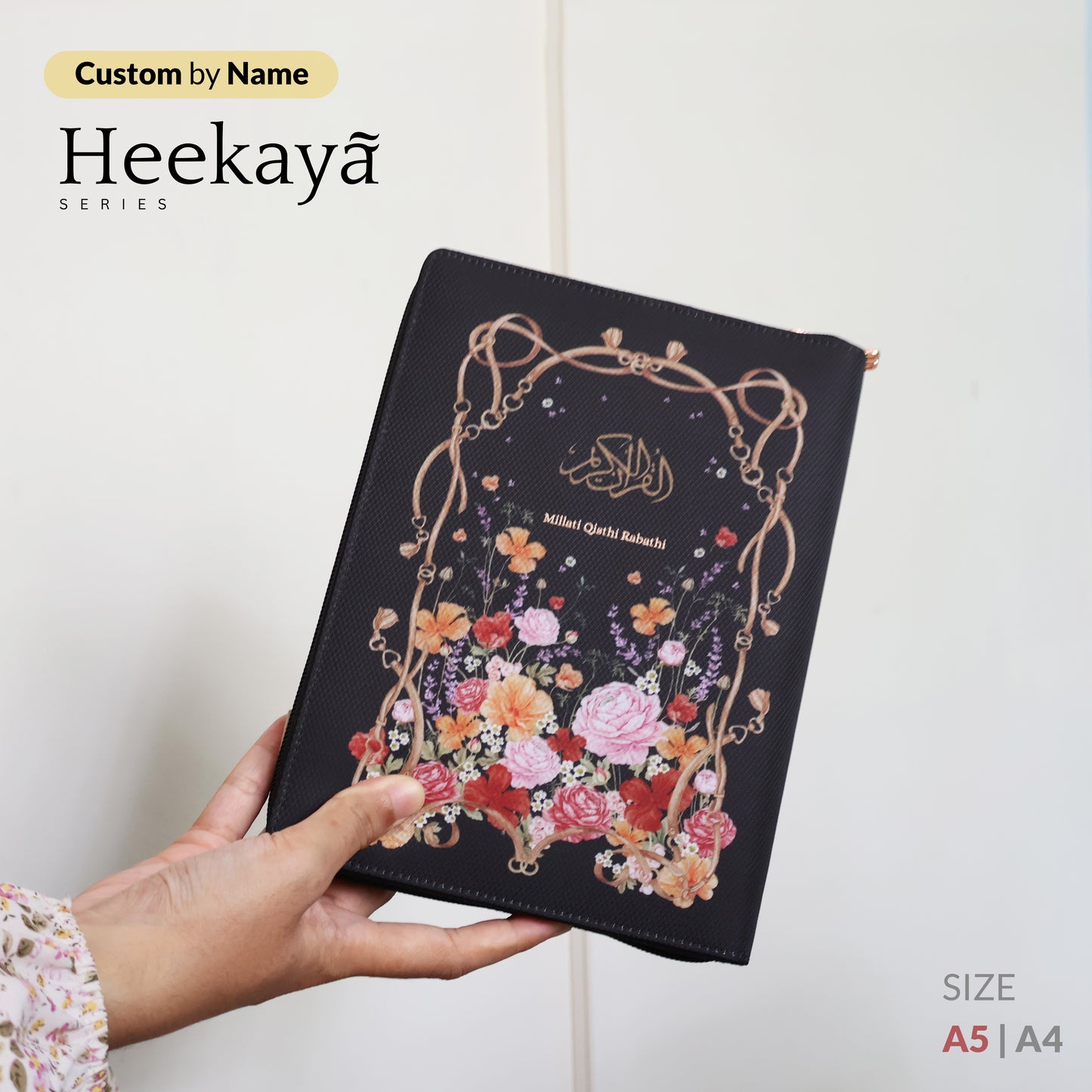 Alquran Custom Nama (Bisa Tulis Nama di Cover) Heekaya Resleting by Madina Quran