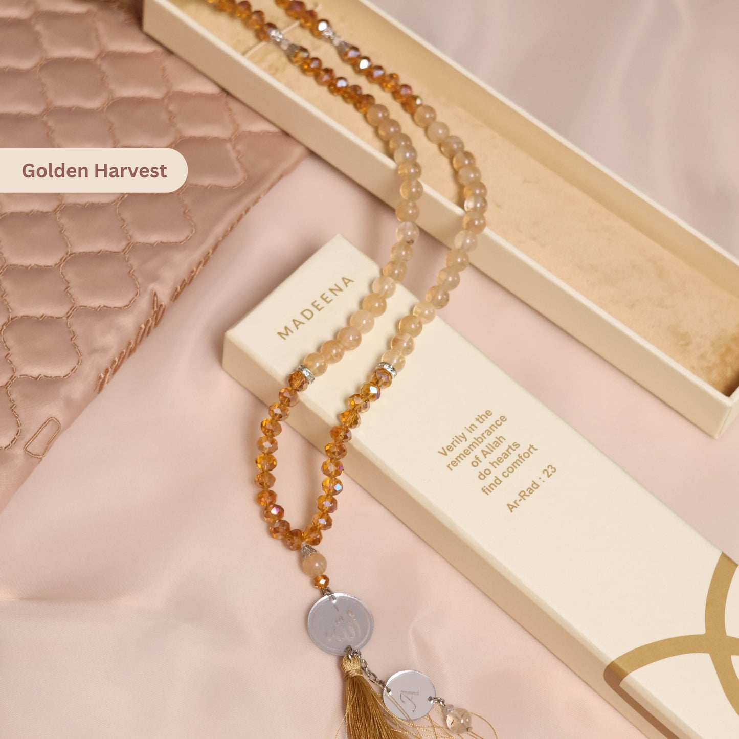 Madeena - Tasbih Mutiara 99 Butir (Bisa Custom Inisial)
